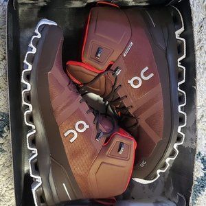 RARE: On Men's Cloudrock Waterproof Boot (11) Cocoa Red